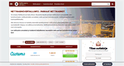 Desktop Screenshot of nettikasinovertailu.info