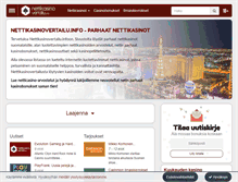 Tablet Screenshot of nettikasinovertailu.info